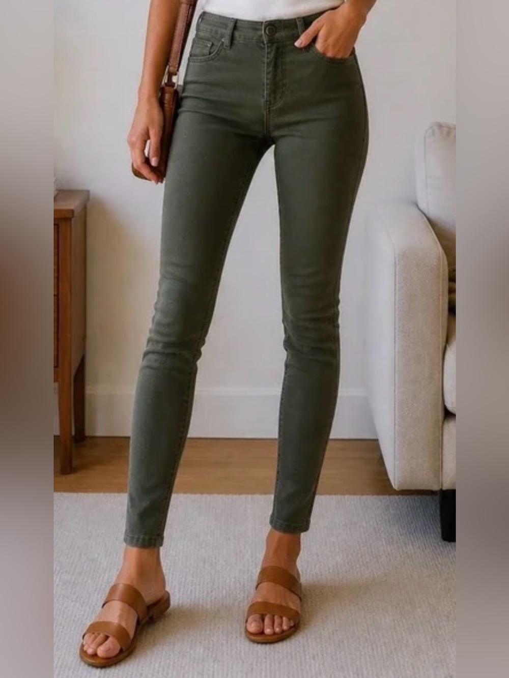 LOFT Mid-Rise Skinny Ankle Pants